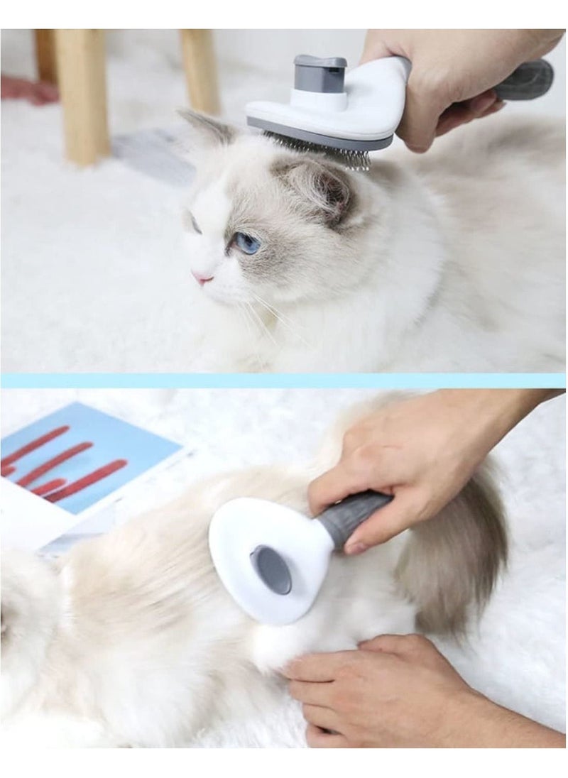 SKY-TOUCH - Pet Cat Brush for Shedding and Grooming, Dog Hair Removal Brush, Pet Groomer Shedding Grooming Tools Combs Rakes, Cats Brush for Short or Long Haired Removes Loose Hair and Tangles - Image 1