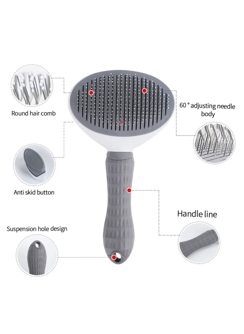 SKY-TOUCH - Pet Cat Brush for Shedding and Grooming, Dog Hair Removal Brush, Pet Groomer Shedding Grooming Tools Combs Rakes, Cats Brush for Short or Long Haired Removes Loose Hair and Tangles - Image 1