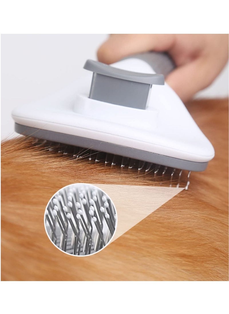 SKY-TOUCH - Pet Cat Brush for Shedding and Grooming, Dog Hair Removal Brush, Pet Groomer Shedding Grooming Tools Combs Rakes, Cats Brush for Short or Long Haired Removes Loose Hair and Tangles - Image 1