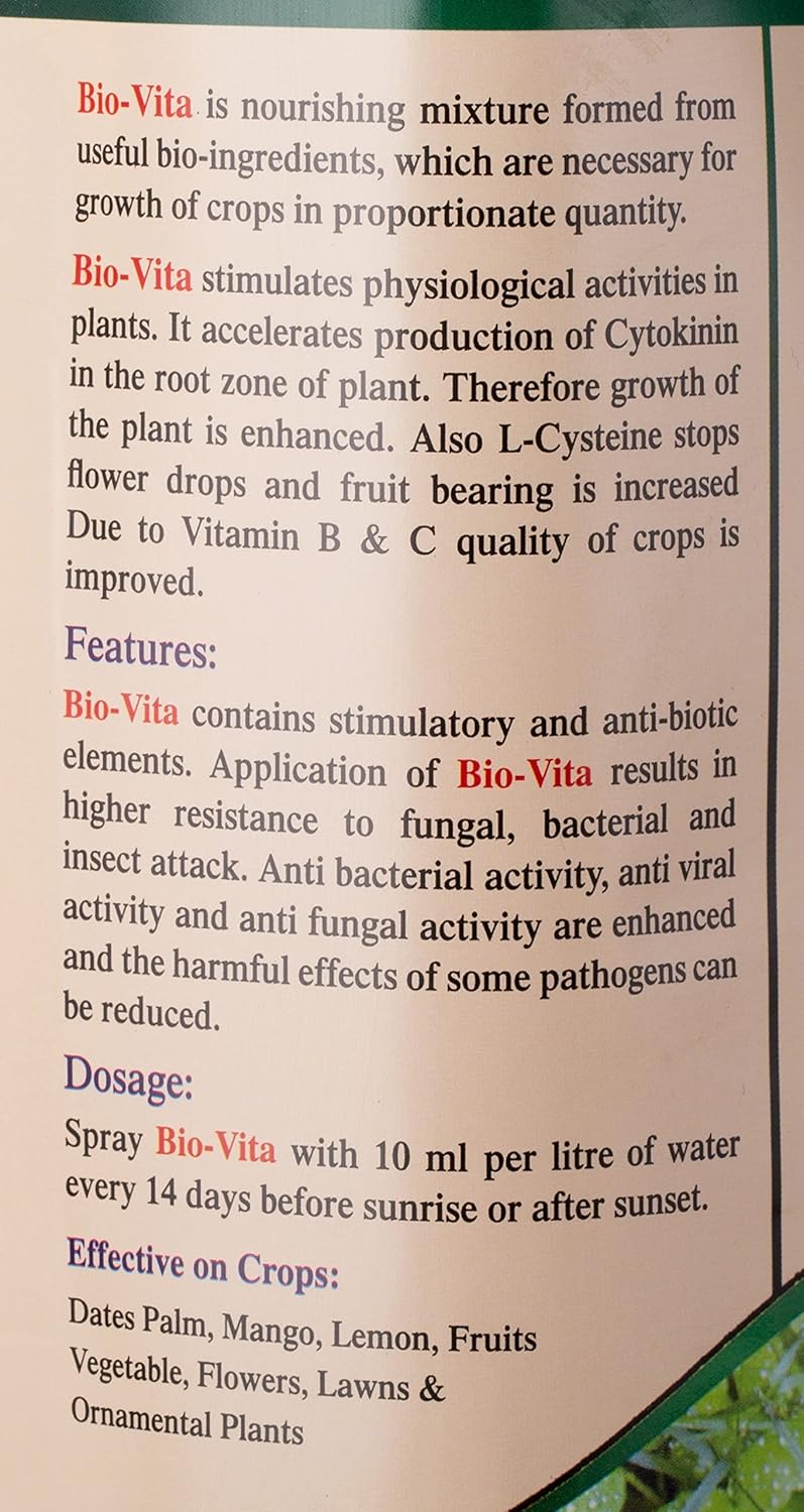 Shalimar Bio-Vita Herbal Plant Tonic - 100 ml - Image 3