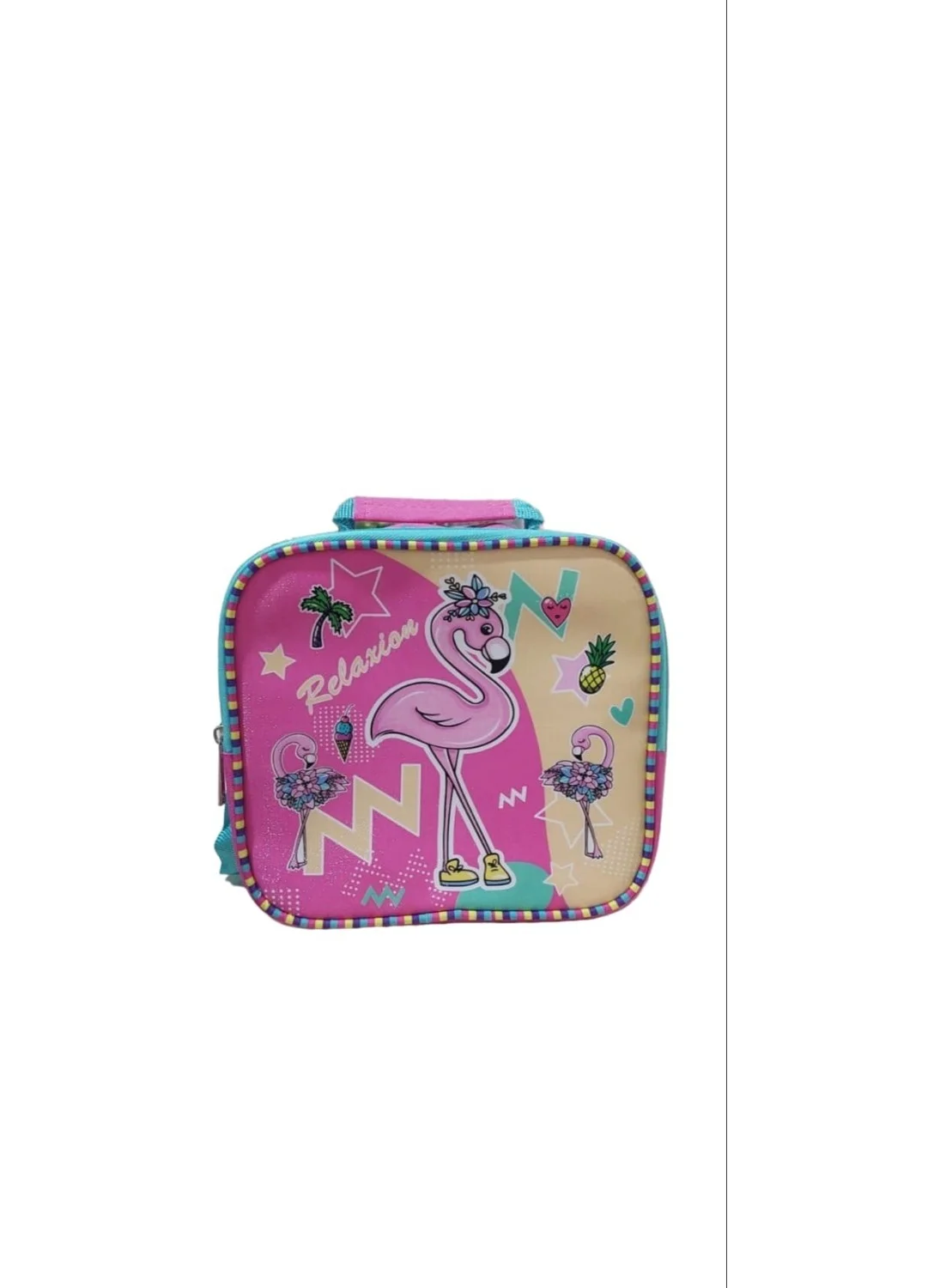 Genc Dijital Baski GENC DIGITAL PRINTING Flamingo Patterned Lunch Bag