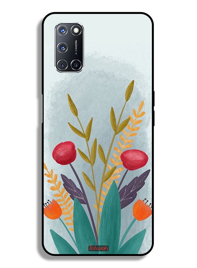 Tolwak Oppo A52 Protective Case Cover Plants Drawing Art - Image 1