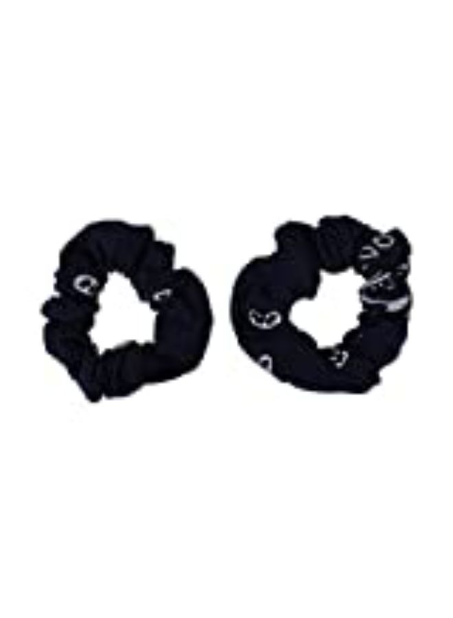 Motique Accessories Navybandana Scrunchies Cotton Hair Bobble - Set Of 2 - Image 3