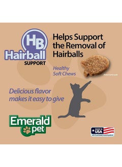 Emerald Pet 3 Pack of Hairball Feline Health Chews, 2.5 Ounces Each, Grain-Free, Made in The USA - pzsku/Z322DAD51136AE45C9622Z/45/_/1737031743/e77e7d88-292d-4936-a2ec-35b1dbfdef9b