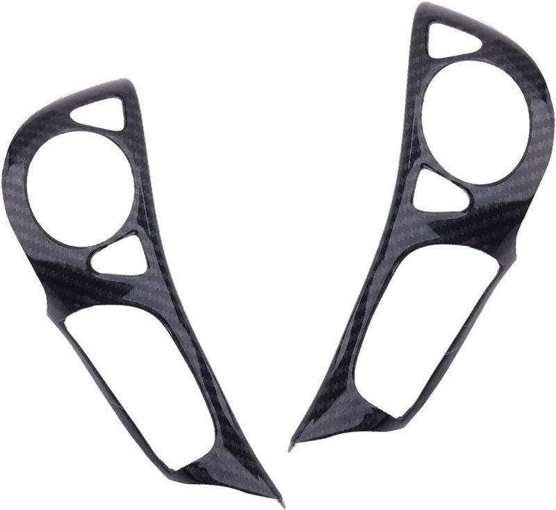 Wivplex Carbon Fiber Steering Wheel Button Decor Cover Trim - Image 1