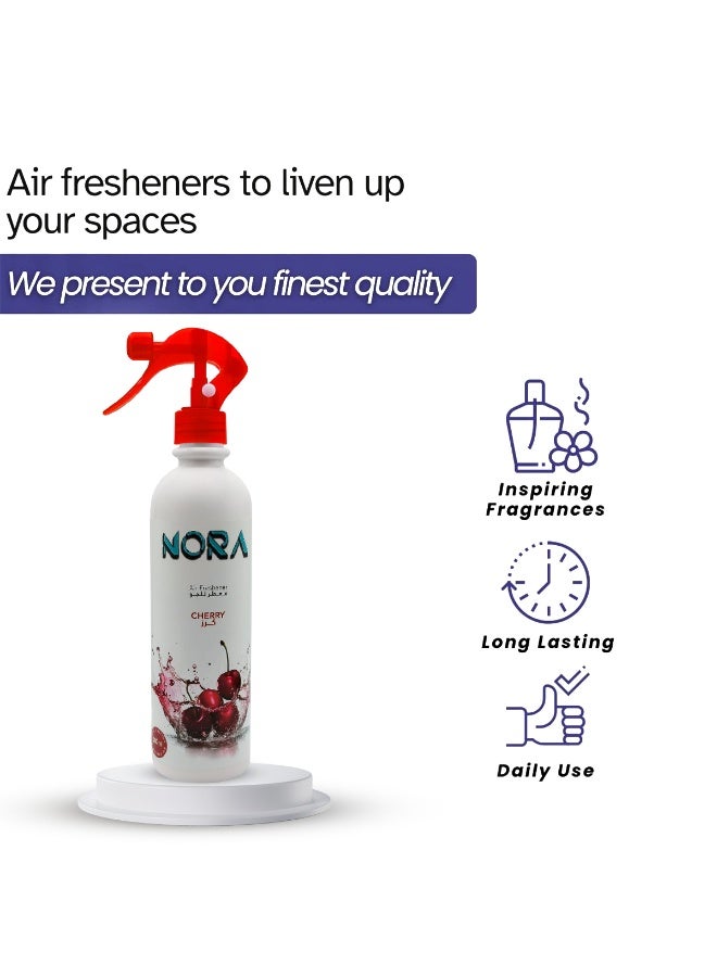 نورا معطر جو نورا برائحة الكرز - معطر جو يدوم طويلاً للغرف والمنازل، مزيل للروائح الكريهة في غرف النوم والمعيشة والمطابخ والمكاتب - AF10321 - Image 5