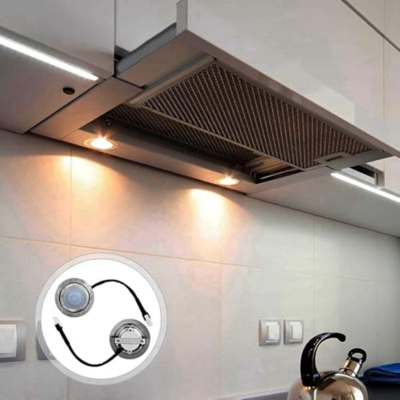 Kitchen built-in cooker hood light bulbs, stainless steel LED replacement, white, energy-efficient and long-lasting - Image 3