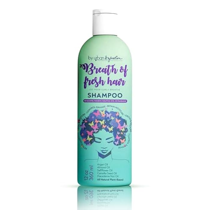 Urban Hydration Breath of Fresh Hair Shampoo – Hydrating Shampoo with Avocado, Almond & Argan Oils for Damaged Hair, Nourishment & Frizz Control – Sulfate-Free & Safe for All Hair Types, 12 FL Oz - Image 1