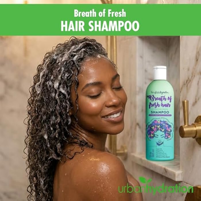 Urban Hydration Breath of Fresh Hair Shampoo – Hydrating Shampoo with Avocado, Almond & Argan Oils for Damaged Hair, Nourishment & Frizz Control – Sulfate-Free & Safe for All Hair Types, 12 FL Oz - Image 4