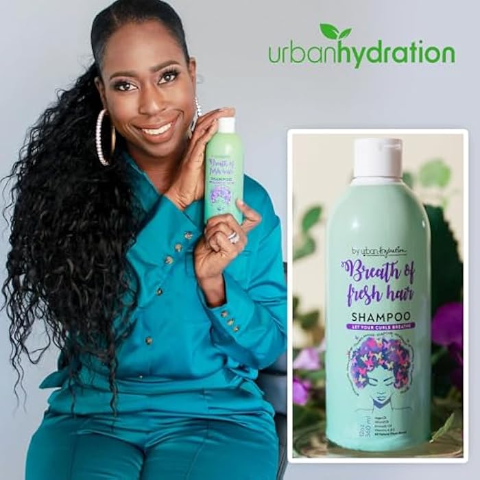 Urban Hydration Breath of Fresh Hair Shampoo – Hydrating Shampoo with Avocado, Almond & Argan Oils for Damaged Hair, Nourishment & Frizz Control – Sulfate-Free & Safe for All Hair Types, 12 FL Oz - Image 5