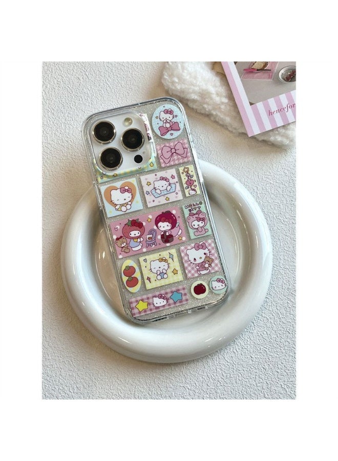 NIBEMINENT Cute Grilled Kitty Cat Protective TPU Case Cover For iPhone 16 Pro - Image 1