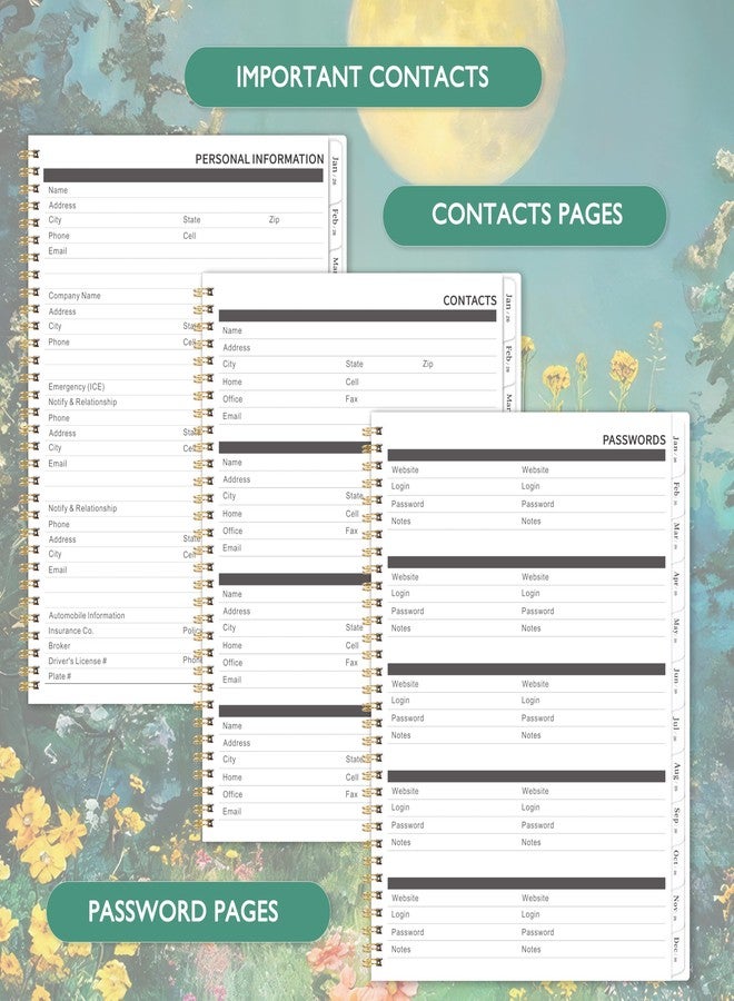 Coboll 2026-2027 Monthly Planner - 2026-2027 Planner, Jan. 2026 - Dec. 2027, Monthly Planner/Calendar 2026 with Tabs, 9" x 11", Twin-wire Binding, Back Pocket, Note Pages - Image 4