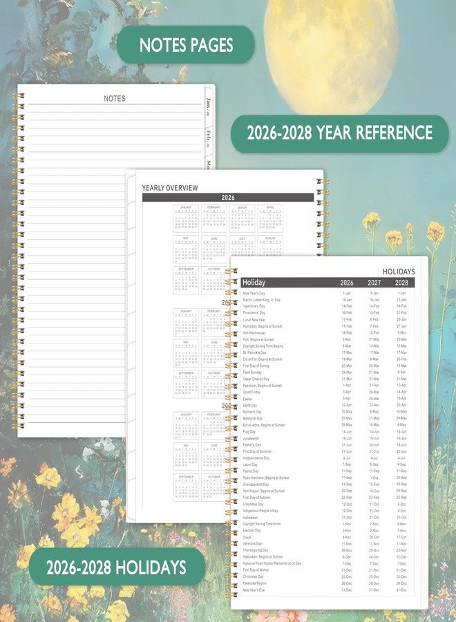 Coboll 2026-2027 Monthly Planner - 2026-2027 Planner, Jan. 2026 - Dec. 2027, Monthly Planner/Calendar 2026 with Tabs, 9" x 11", Twin-wire Binding, Back Pocket, Note Pages - Image 5