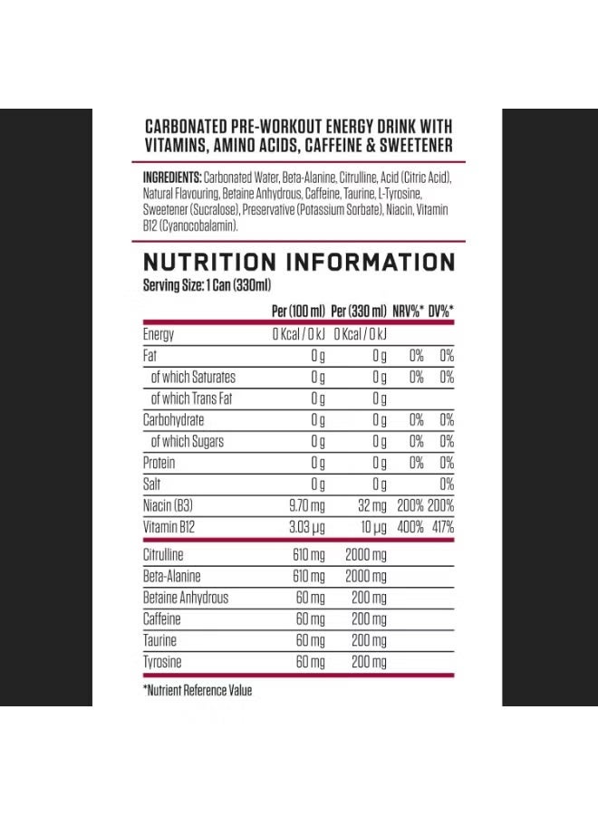 Applied Nutrition ABE Pre Workout Athletic Drink Food Supplement Cherry slushie 330ml - Image 5