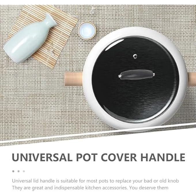 Bukela 3Pcs Pot Lid Handles Stainless Steel Pot Lid Top Grip Knob Heat Resistant Universal Cookware Lid Cover Knob Replacement Kitchen Cookware Universal Replacement Pan Lid Holding Handles - Image 5