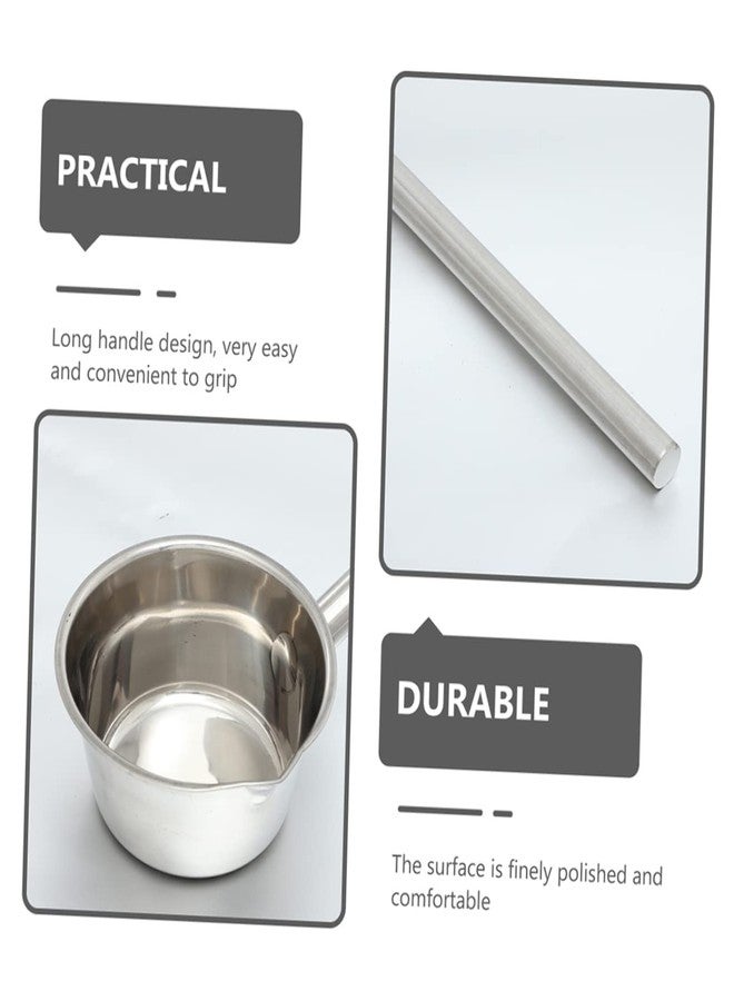 سولوستر مغرفة مياه من الفولاذ المقاوم للصدأ من SOLUSTRE، بمقبض طويل، سعة كبيرة، مناسبة للمطبخ والحديقة، لسهولة التقديم والري - Image 2