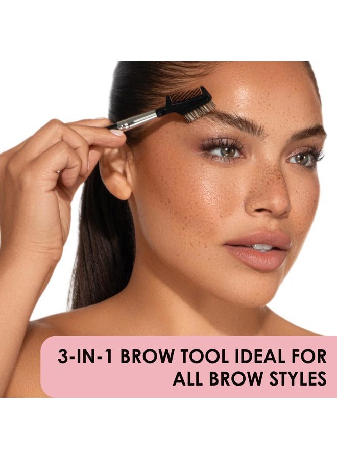 Japonesque Brow & Lash Shaper with 3 Different Spoolie Brushes, for Separating Lashes, Eliminating Mascara Clumps, and Grooming and Shaping Brows - Image 2