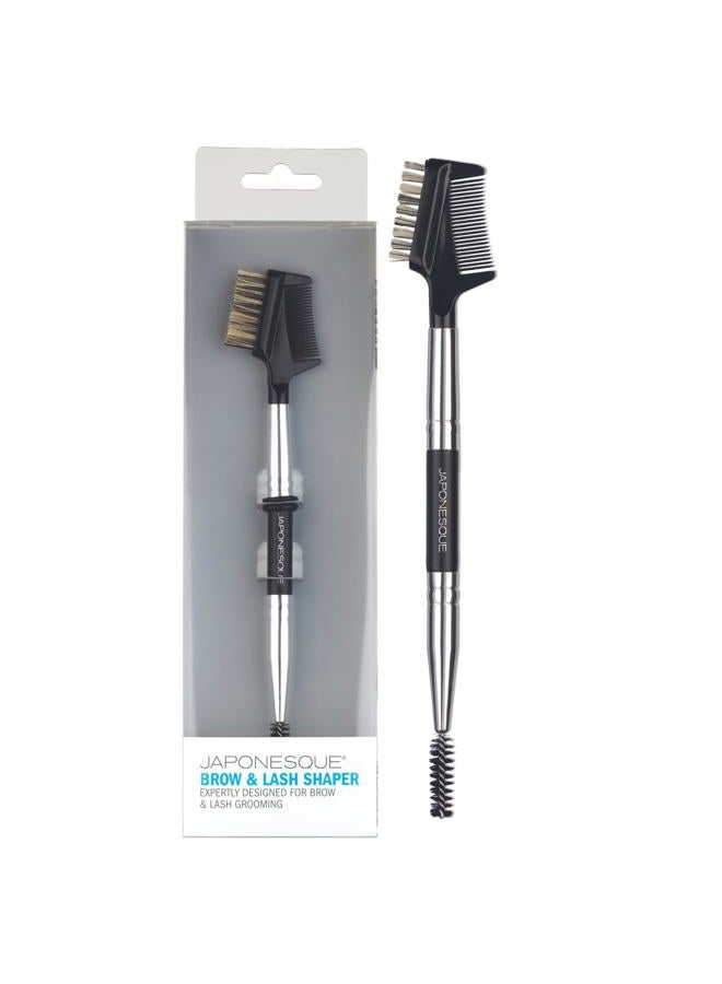 Japonesque Brow & Lash Shaper with 3 Different Spoolie Brushes, for Separating Lashes, Eliminating Mascara Clumps, and Grooming and Shaping Brows - Image 1