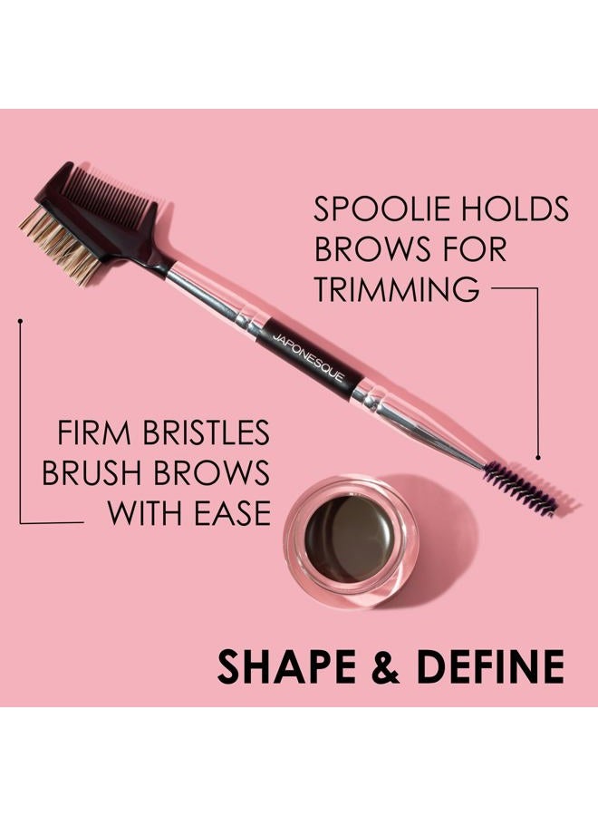 Japonesque Brow & Lash Shaper with 3 Different Spoolie Brushes, for Separating Lashes, Eliminating Mascara Clumps, and Grooming and Shaping Brows - Image 5