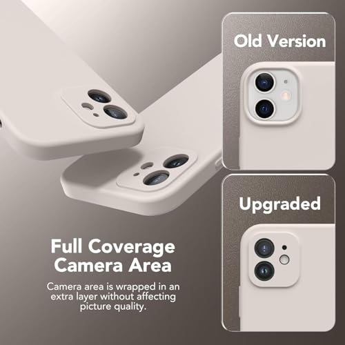 VONZEE® Liquid Silicone Case Compatible with iPhone 11 6.1 inch(2019), Gel Rubber Full Body Protection Cover Case Drop Protection Case (Stone Grey) - Image 3