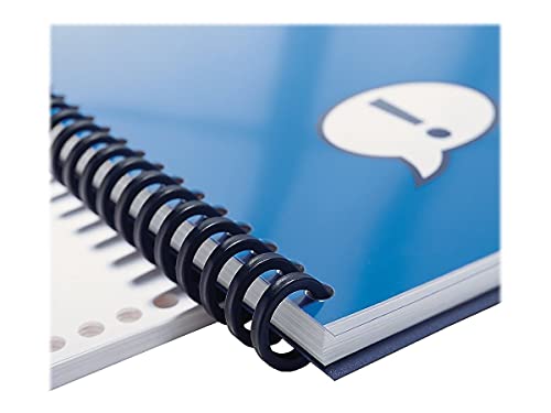 GBC Binding Spines / Spirals / Coils, 5/16" Diameter, 45 Sheet Capacity, ProClick, Black, 100 Pack (2514700) - Image 4