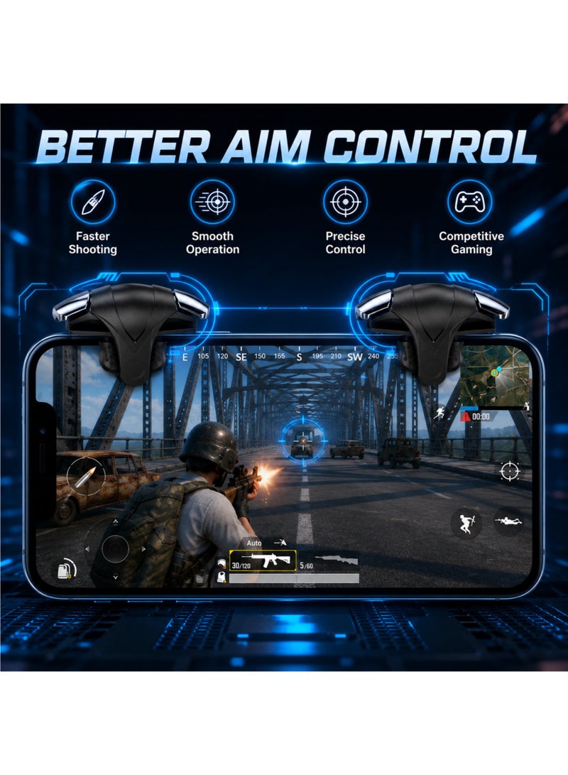أزرار تحكم لعبة PUBG للهواتف المحمولة، أزرار تحكم سعوية للألعاب لأجهزة أندرويد وآيفون، عبوة من قطعتين - Image 4