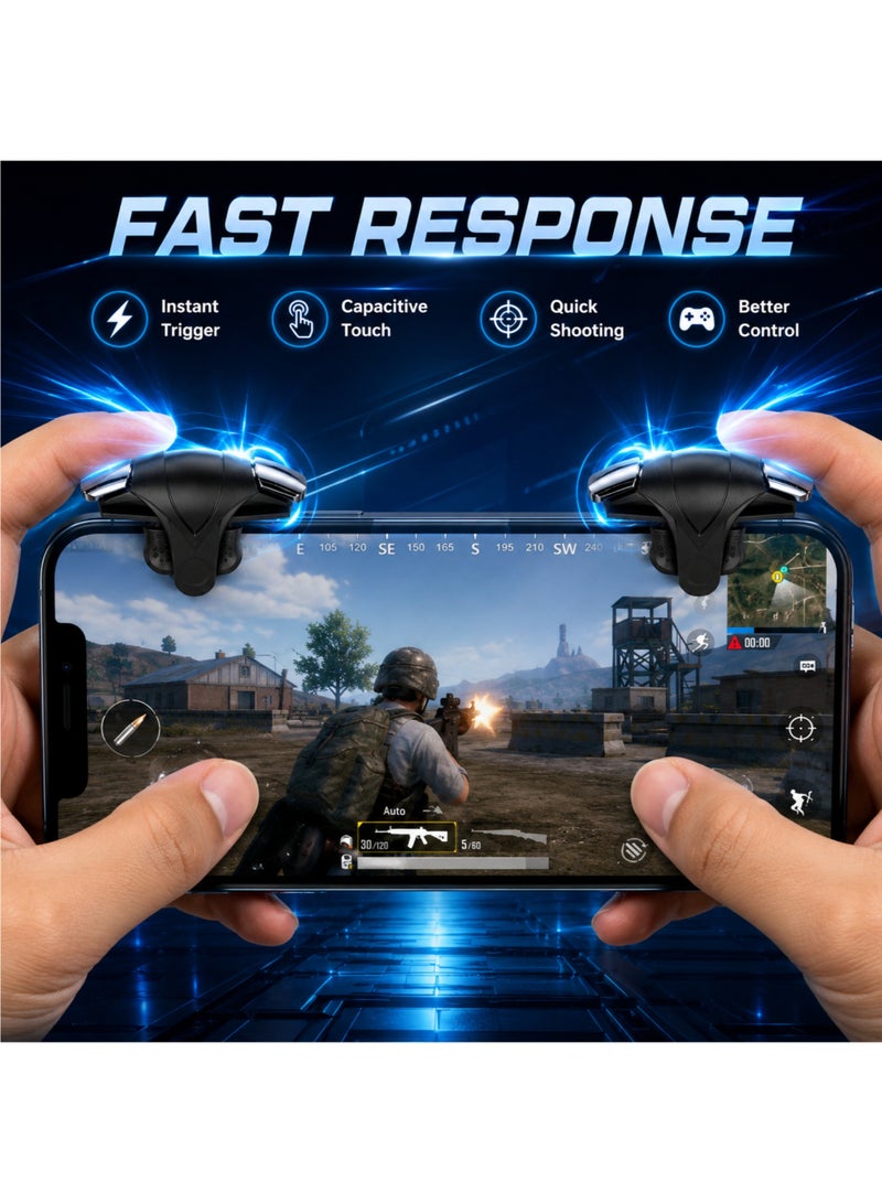 أزرار تحكم لعبة PUBG للهواتف المحمولة، أزرار تحكم سعوية للألعاب لأجهزة أندرويد وآيفون، عبوة من قطعتين - Image 2
