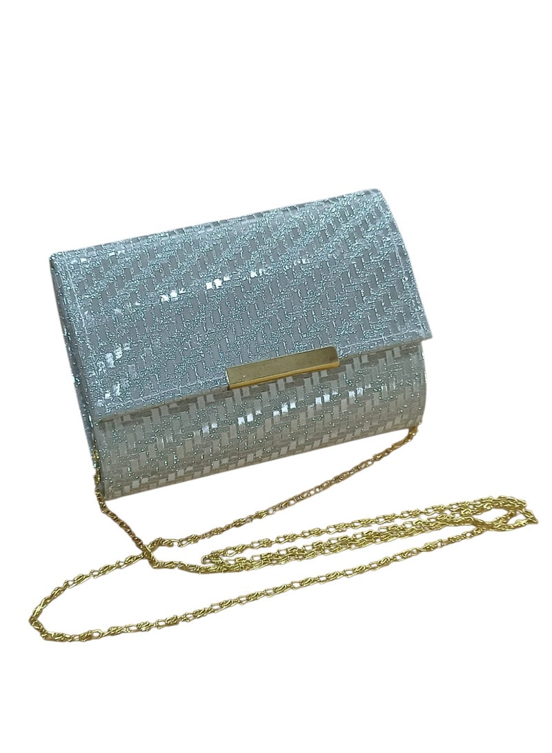 Small Shiny Evening Clutch Bag for Women – Elegant Luxury Party Handbag for Weddings & Special Occasions - Image 1