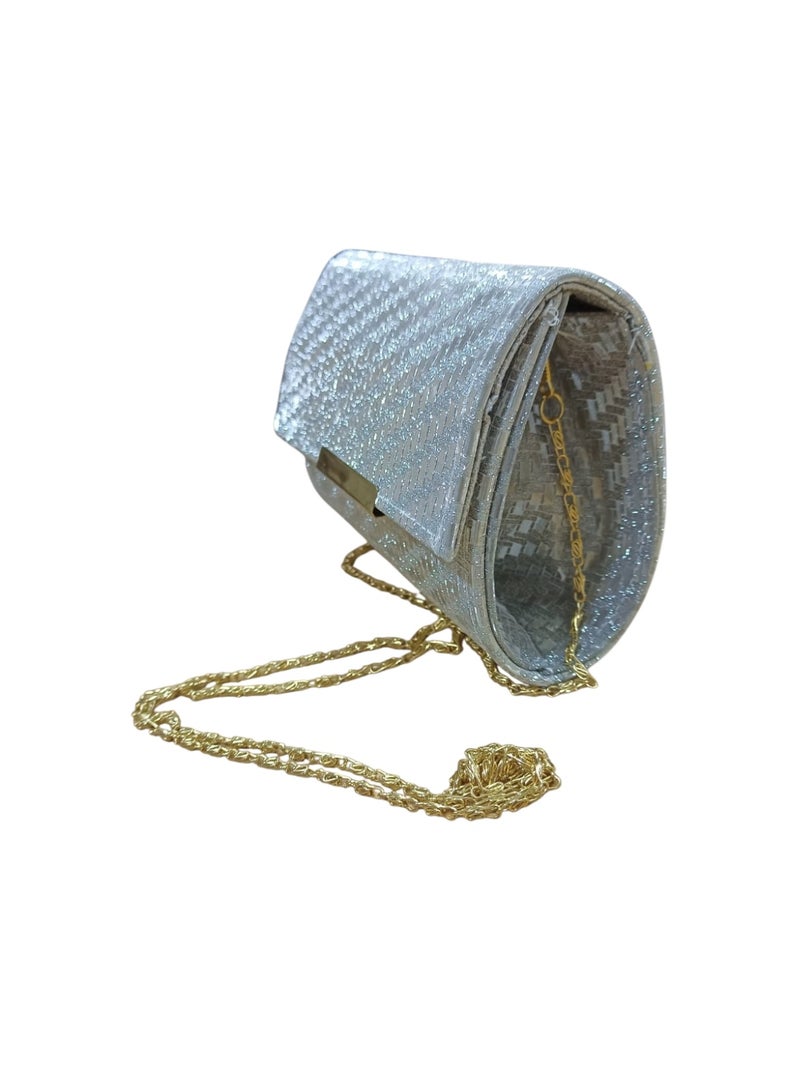 Small Shiny Evening Clutch Bag for Women – Elegant Luxury Party Handbag for Weddings & Special Occasions - Image 4