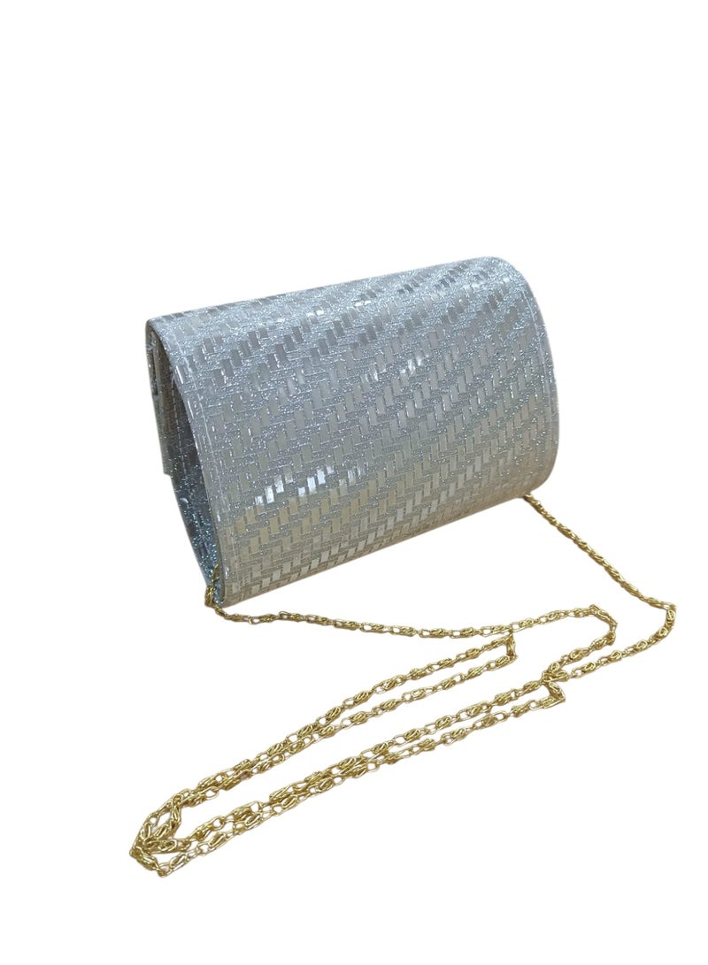 Small Shiny Evening Clutch Bag for Women – Elegant Luxury Party Handbag for Weddings & Special Occasions - Image 2