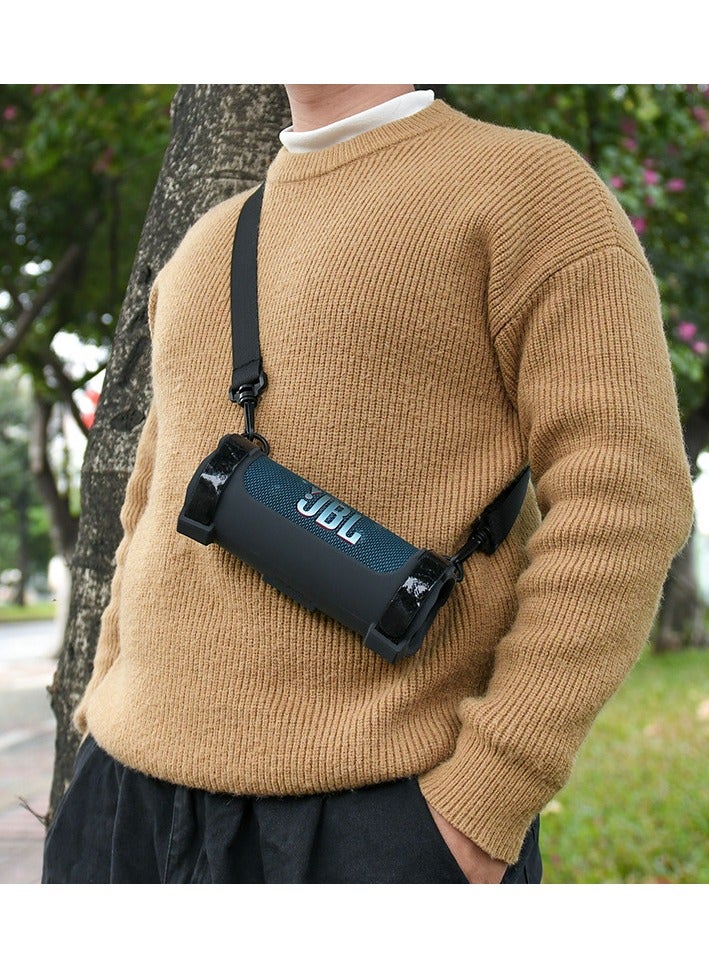 general Suitable for JBL Flip6 speaker silicone protective cover, kaleidoscope sixth generation portable shoulder strap audio soft case cover - Image 3