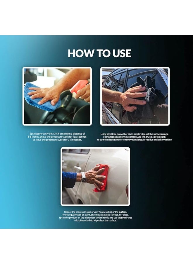 LAZER Waterless Car Wash Liquid – High Efficiency Car Cleaning Solution, No Water Needed, Scratch-Free Formula, Deep Cleaning & Shine, Safe for All Surfaces, Large Capacity Car Care Can - Image 5