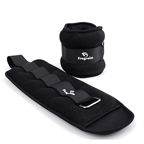 Fragraim Ankle Weights, 5 Lbs X 2 Wrist Leg Arm Weights for Women, Kids and Men, Comfortable and Soft, Pretty Sturdy, Perfect for Dancing, Running, Walking, Fitness, Workout, Physical Therapy - Black - Image 1
