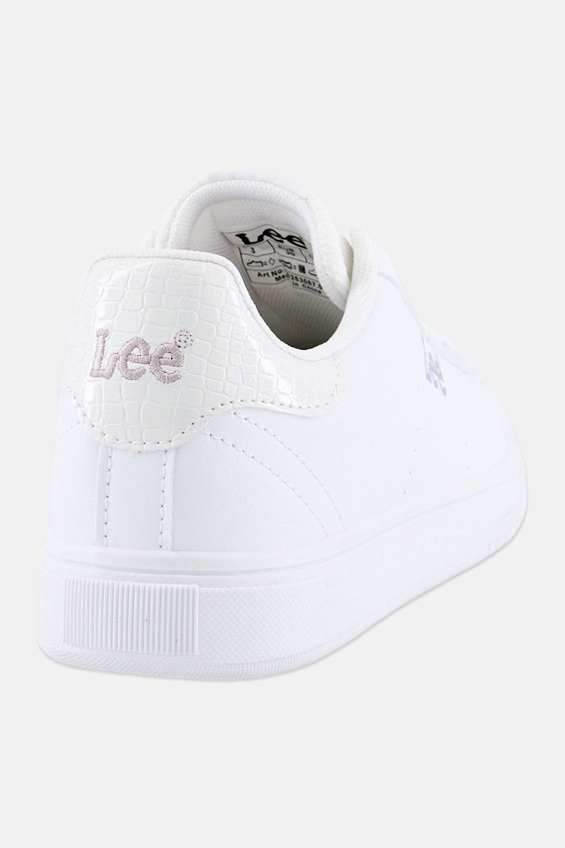 LEE Women Riley Lace Up Casual Shoes, White - Image 3