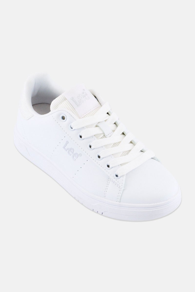 LEE Women Riley Lace Up Casual Shoes, White - Image 1