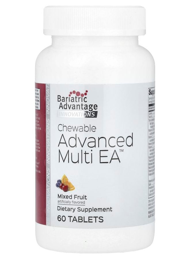 Bariatric Advantage أقراص متعددة الفيتامينات القابلة للمضغ بنكهة الفواكه المختلطة 60 قرص - Image 1