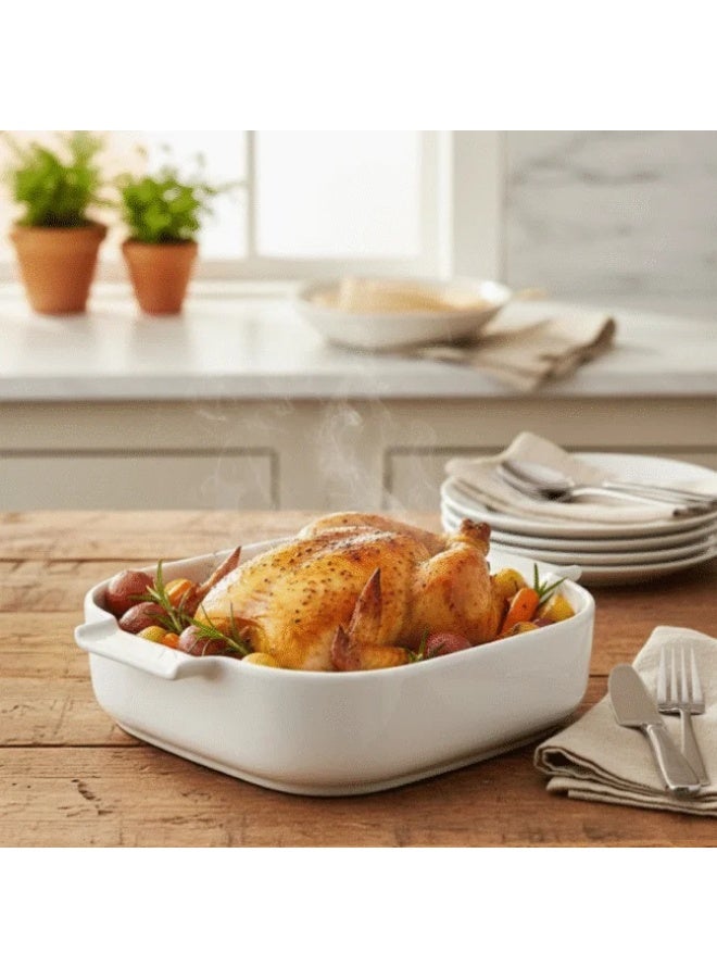 داني هوم طاجن فرن مستطيل من البورسلين من داني هوم مقاس 25.6 × 20.7 سم - Image 3