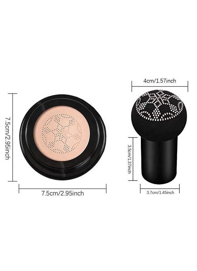 HUDACRUSH - Beauty Mushroom Head Air Cushion 3 In 1 Sunisa Bb Cc Whitening Foundation Face Concealer Cream - Image 1