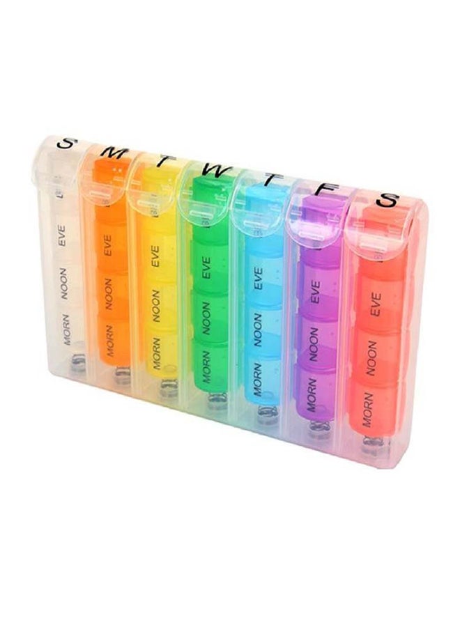 Loquat Portable 7 Day Weekly Pill Medicine Box Storage Holder - Image 1