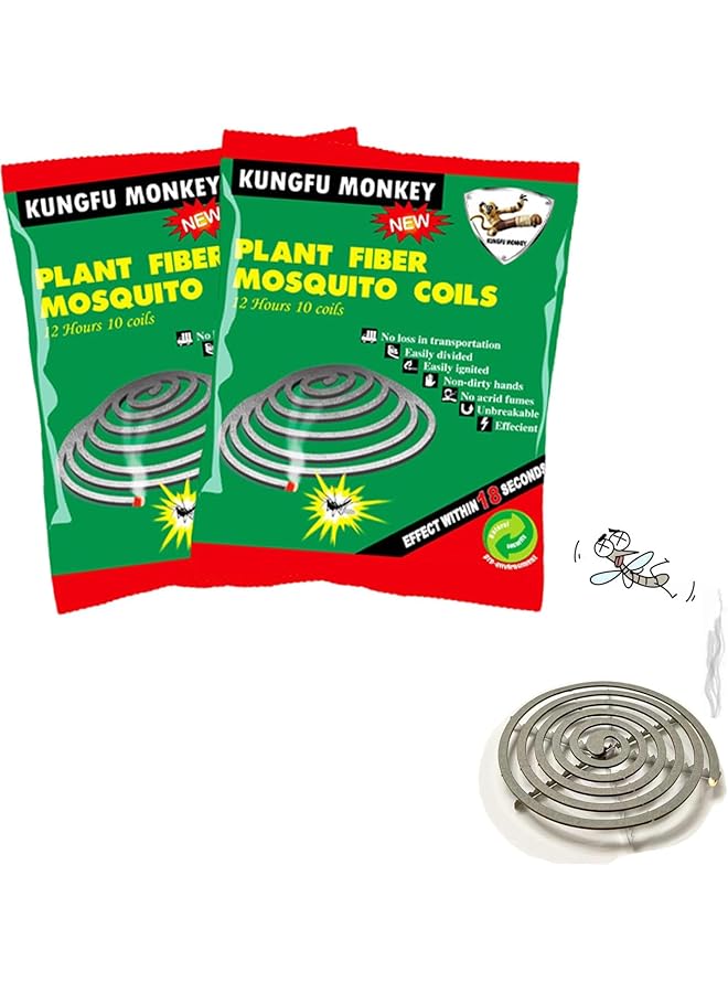 إيروريكس لفائف طاردة للبعوض من نبات السترونيلا، 30 قطعة، خالية من الدخان، غير قابلة للكسر، حماية كاملة من البعوض والحشرات الطائرة لمدة 12 ساعة لكل لفة واحدة - Image 4