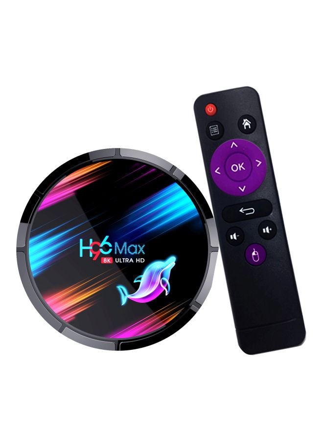 H96 Max X3 Smart Android 9.0 TV Set Top Box V7493UK-64G Black - Image 1