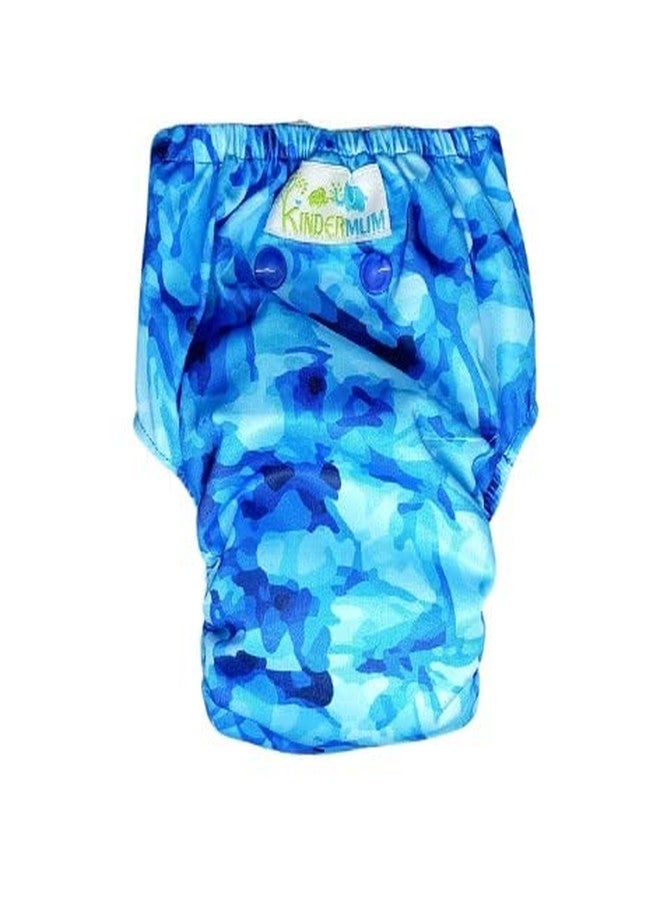 Kindermum Unisex Nano Aio Cloth Diapers-One Size Diapers With 100% Organic Cotton Inserts (Aquanano-Aio) - Image 3