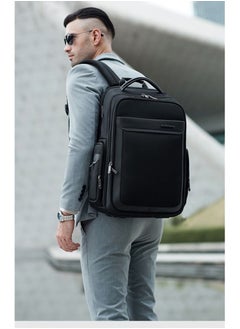 ARCTIC HUNTER B00544 17-inch Large Capacity Business Travel Backpack Laptop Bag With USB Port - Black  - Image 2