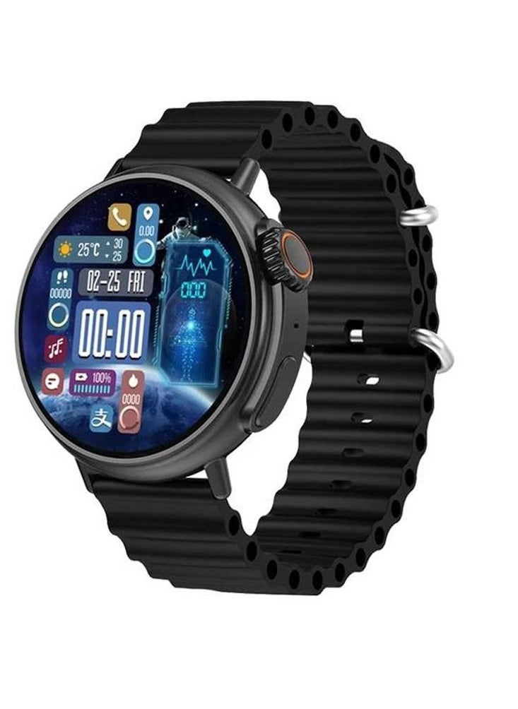 Wearfit Pro Wearfit HW3 Ultra max 1.52 inch hardcore Smartwatch for Android and iOS men's, boy's Black  - Image 1