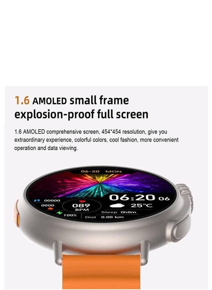 Wearfit Pro Wearfit HW3 Ultra max 1.52 inch hardcore Smartwatch for Android and iOS men's, boy's Black  - Image 4
