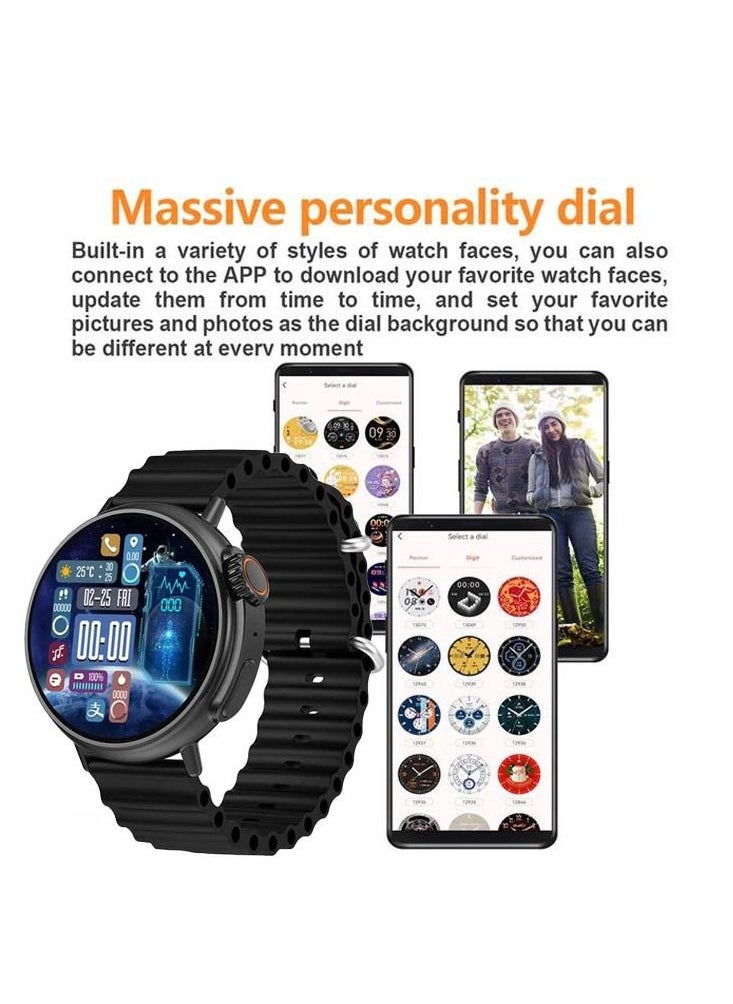 Wearfit Pro Wearfit HW3 Ultra max 1.52 inch hardcore Smartwatch for Android and iOS men's, boy's Black  - Image 2