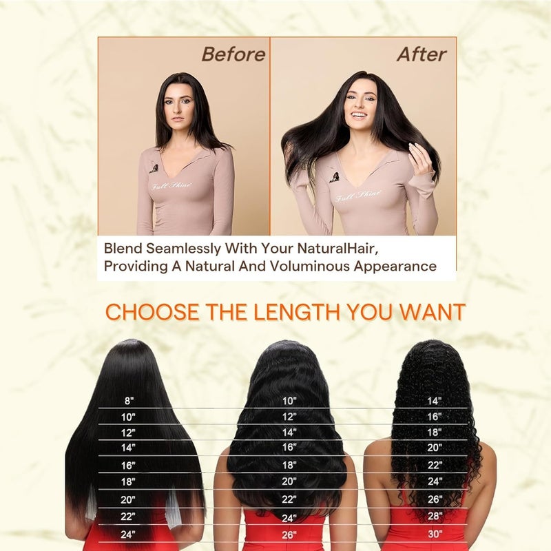 Fshine Full Shine Tape in Hair Extensions Human Hair 10 Inch Color 1 Jet Black Remy Invisible Double Sided Tape in Extensions 30g Natural Straight Seamless Skin Weft Extensions 20PCS Add Volume - Image 5