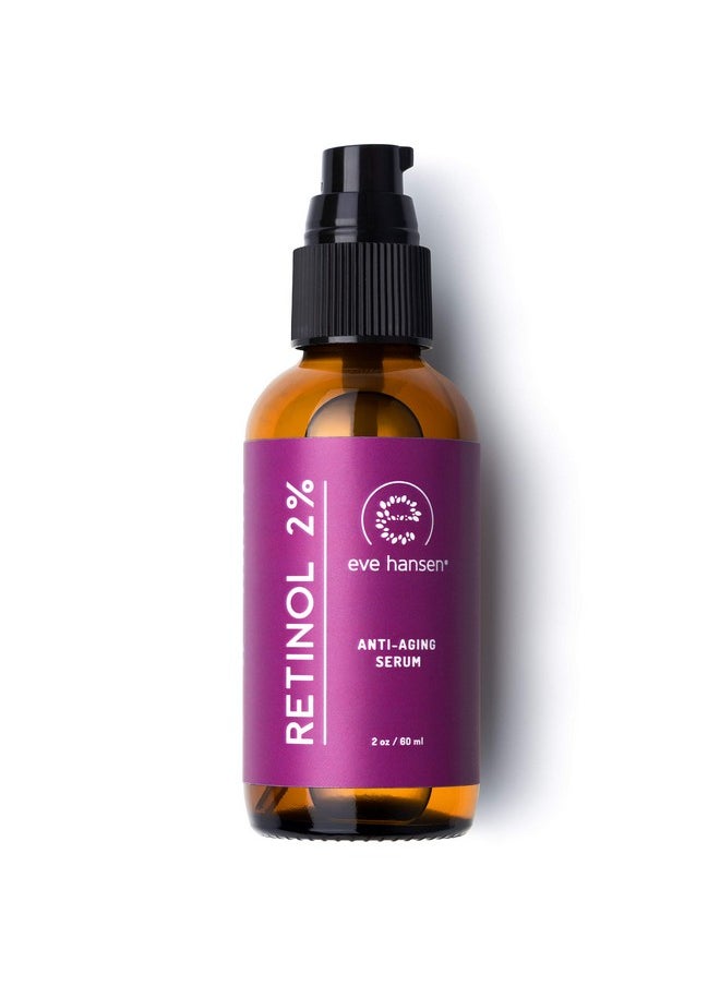 Eve Hansen - Retinol Serum For Face 2% (2Oz) Facelift In A Bottle Wrinkle Filler Pore Minimizer Anti Aging Serum Organic Retinol Anti Wrinkle Serum Vitamin A Serum Hyaluronic Acid - Image 1