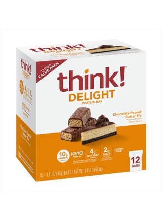 Delight, Keto Protein Bars, Healthy Low Carb, Gluten Free Snack - Chocolate Peanut Butter Pie, 12 Count (Packaging May Vary) - pzsku/Z322ECE45676981DD5580Z/45/_/1715514294/b4561159-eb56-48d1-a902-35af302bbfcf