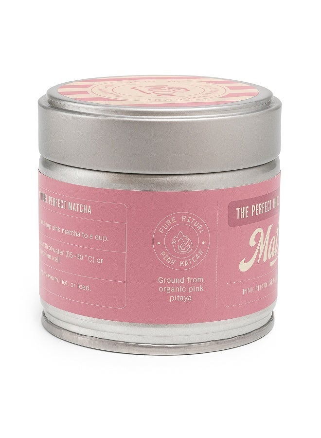Elephant & Fig Tree Pink Matcha Powder 30g , Premium Natural Superfood Made from 100% Organic Pink Pitaya Caffeine-Free, Antioxidant-Rich Energy Boost - Image 3